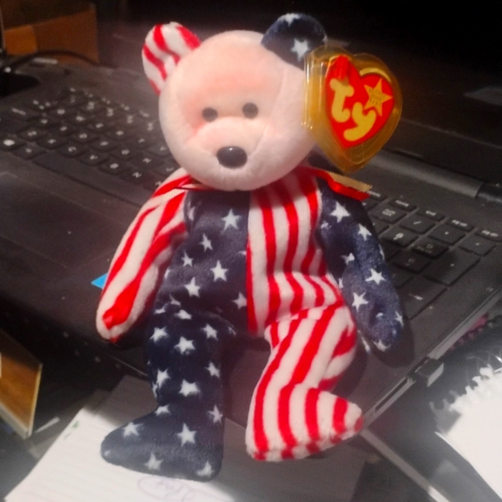 Three beanie baby original bears